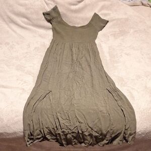 Windsor Khaki Short Sleeve Dress